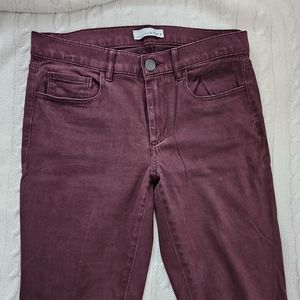LOFT Skinny Burgundy Pants size 2/26